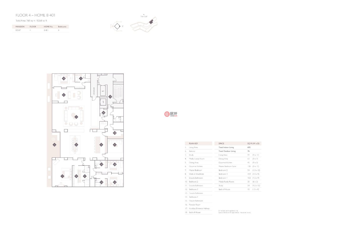 阿联酋迪拜迪拜的公寓，West Crescent，编号48206708