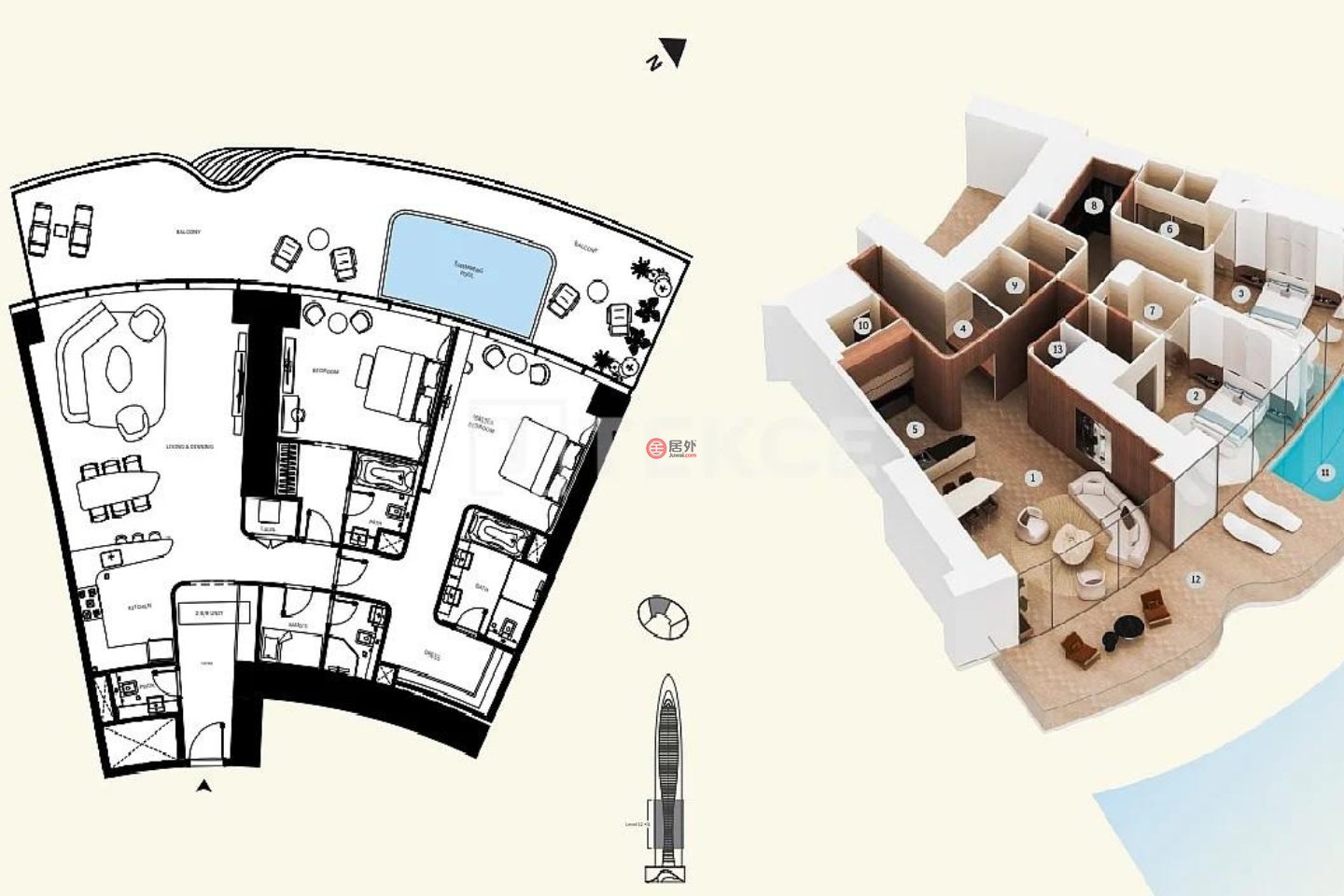 阿联酋迪拜迪拜的公寓，Downtown Dubai Downtown Dubai，编号78518297