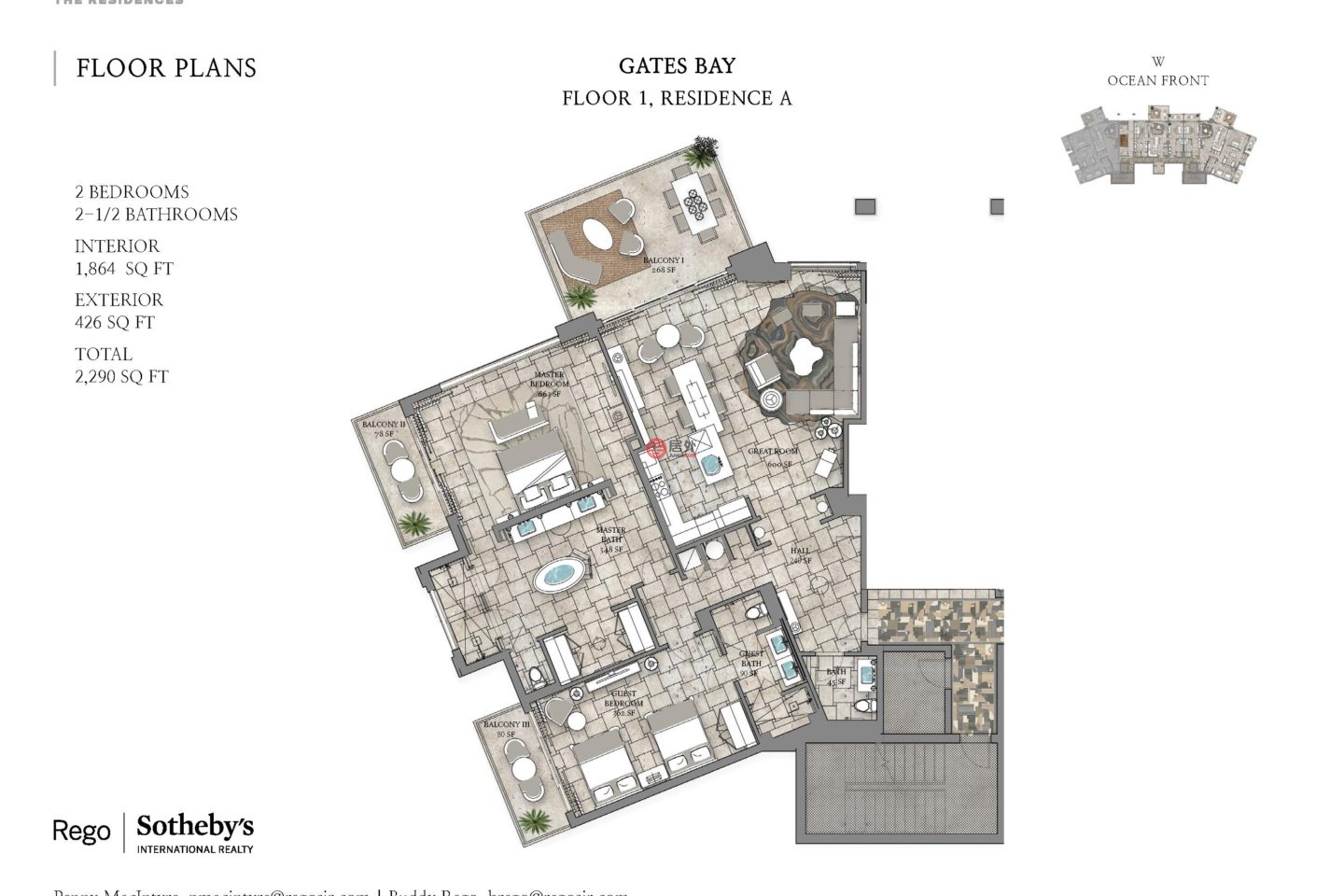 百慕达的公寓，The Residences at St. Regis Bermuda - Gates Bay 1A St. Catherine's Beach，编号51824179