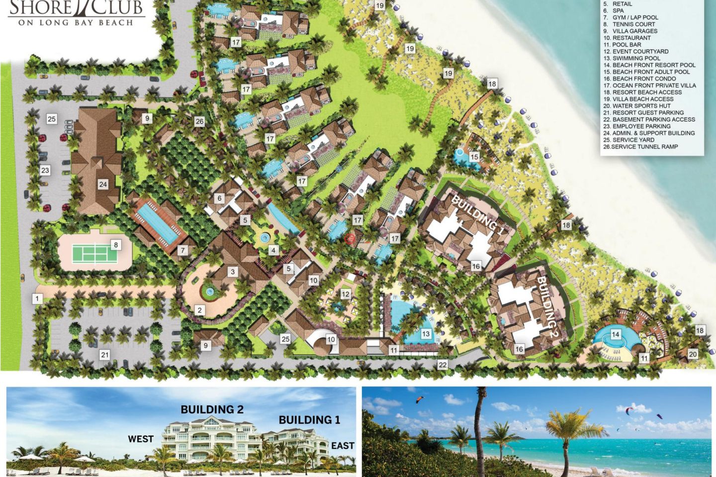 特克斯與凱科斯群島的公寓，The Shore Club - Suite 1501-1503，编号77940795