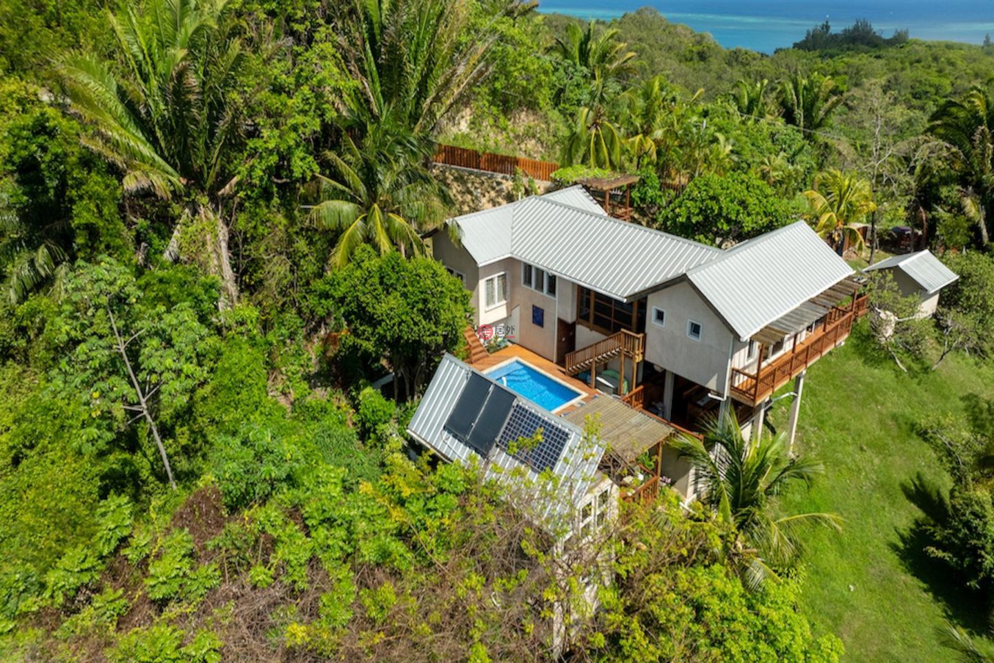 洪都拉斯海湾群岛Roatán的独栋别墅，Island-Style Hillside Haven with Panoramic North Shore Views，编号78473193