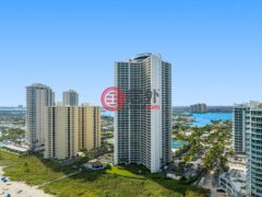 美国佛罗里达州里维埃拉海滩的公寓，3000 N Ocean Dr Unit# 24H，编号76433789