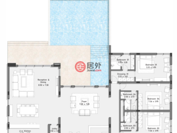 埃及萨尔瓦多加扎勒艾哈迈尔古尔代盖的独栋别墅，El Gouna，编号78308054